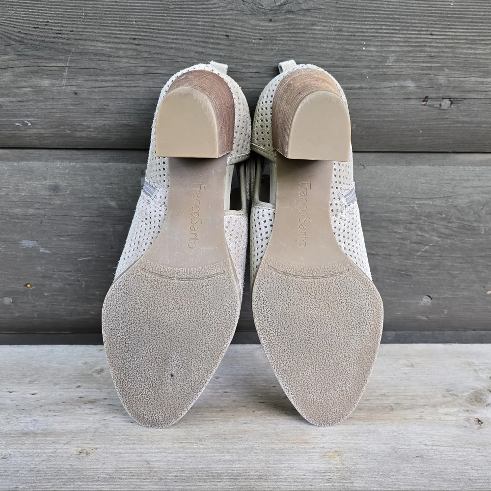Franco Sarto Dale 2 Modern Boho Minimalist Suede Block Heel Comfort Shootie 9M